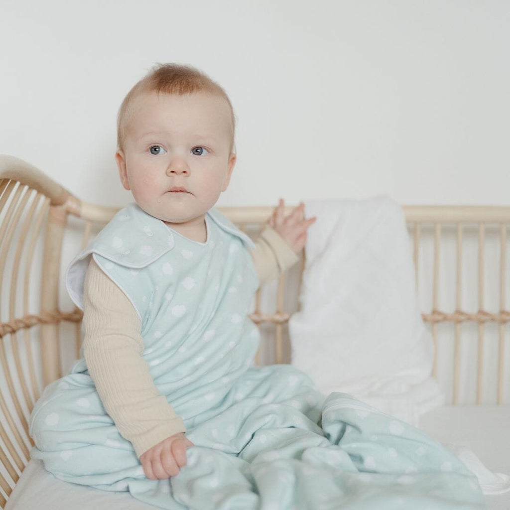 Erstlings- Schlafsack 1.0 TOG | Punkte Mint