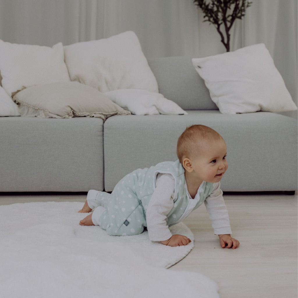 Schlafsack mit Füßen 2.5 TOG | Punkte Mint