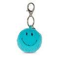 Smiley Eco Fuzzy Schlüsselanhänger Teal