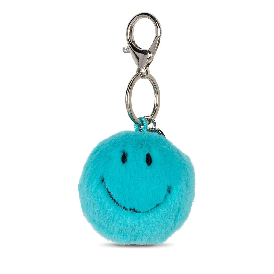 Smiley Eco Fuzzy Schlüsselanhänger Teal