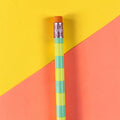 Bleistift Stripes mint/gelb