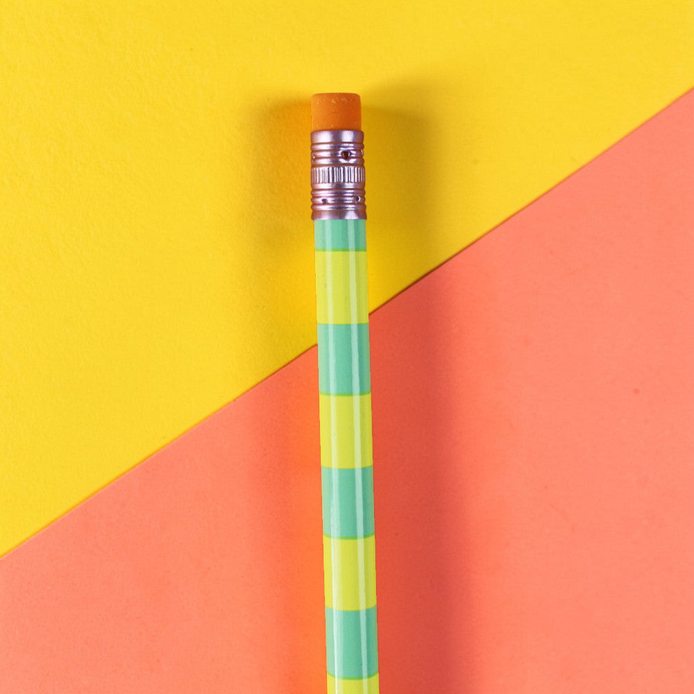 Bleistift Stripes mint/gelb