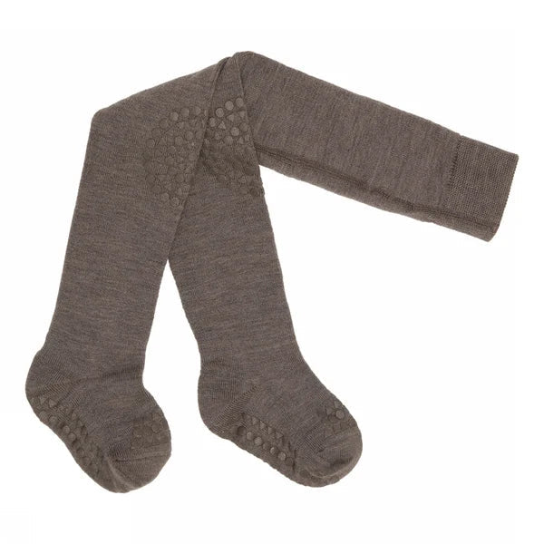 Krabbelstrumpfhose Merinowolle Brown Melange