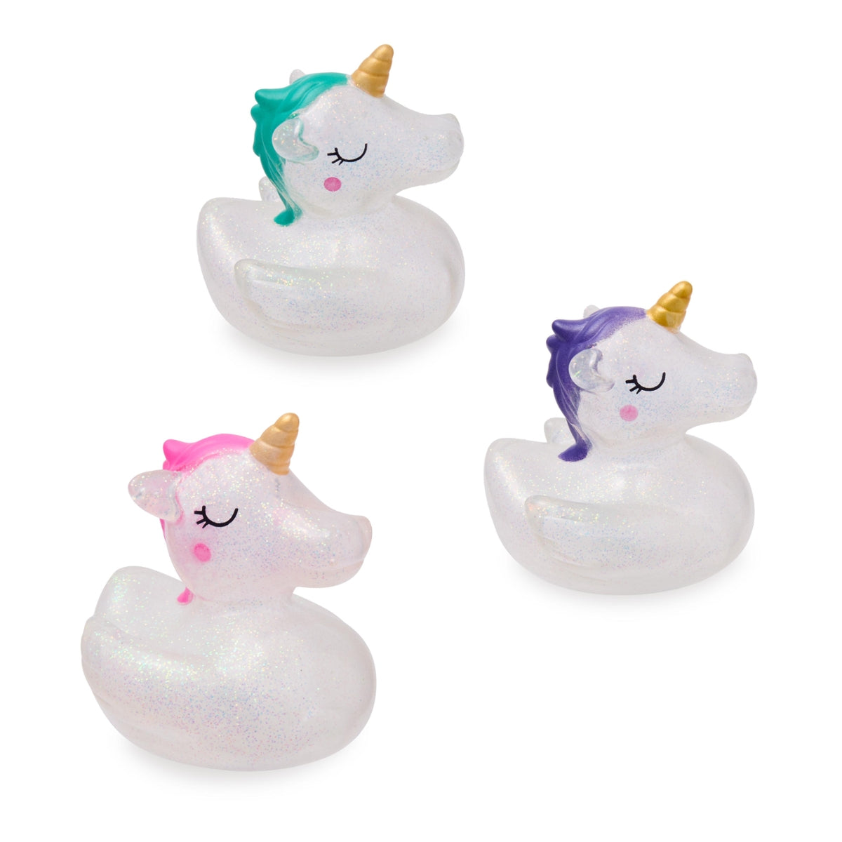 Rainbow Power Badeente Glitzer-Einhorn
