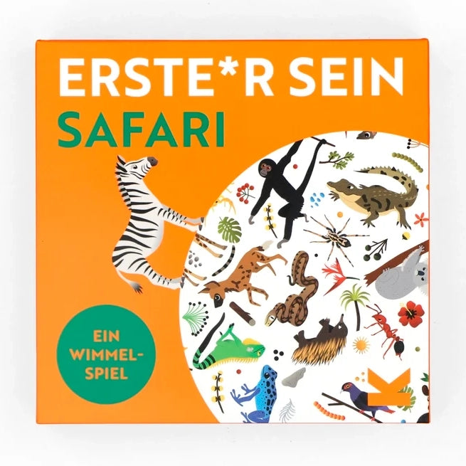 Erste*r sein: Safari Mini Wimmel-Such-Spiel