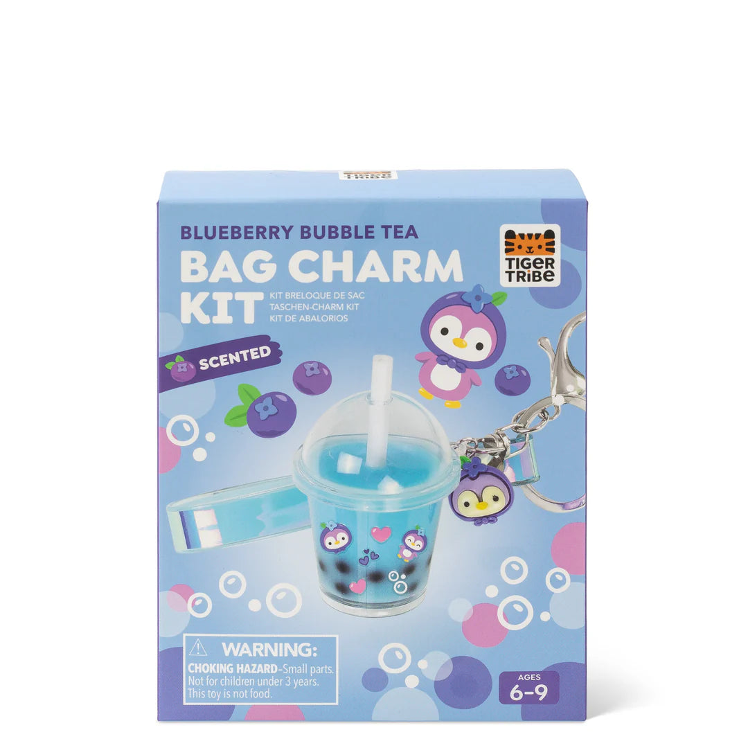 Bag Charm Kit Blueberry Bubble Tea