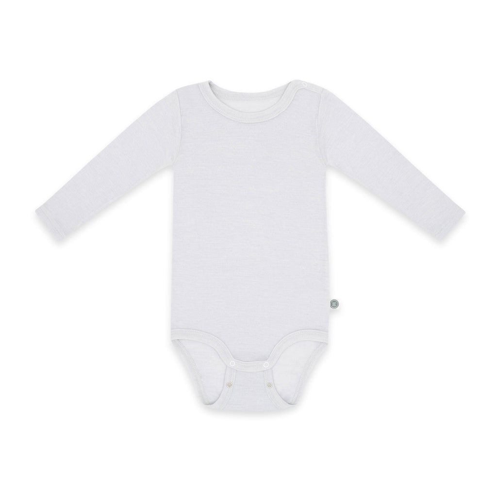 Merinowolle Langarm-Body | Essential Grau