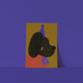 Postkarte "Goldhund"