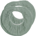2er Set Ruffle Bib Eucalyptus