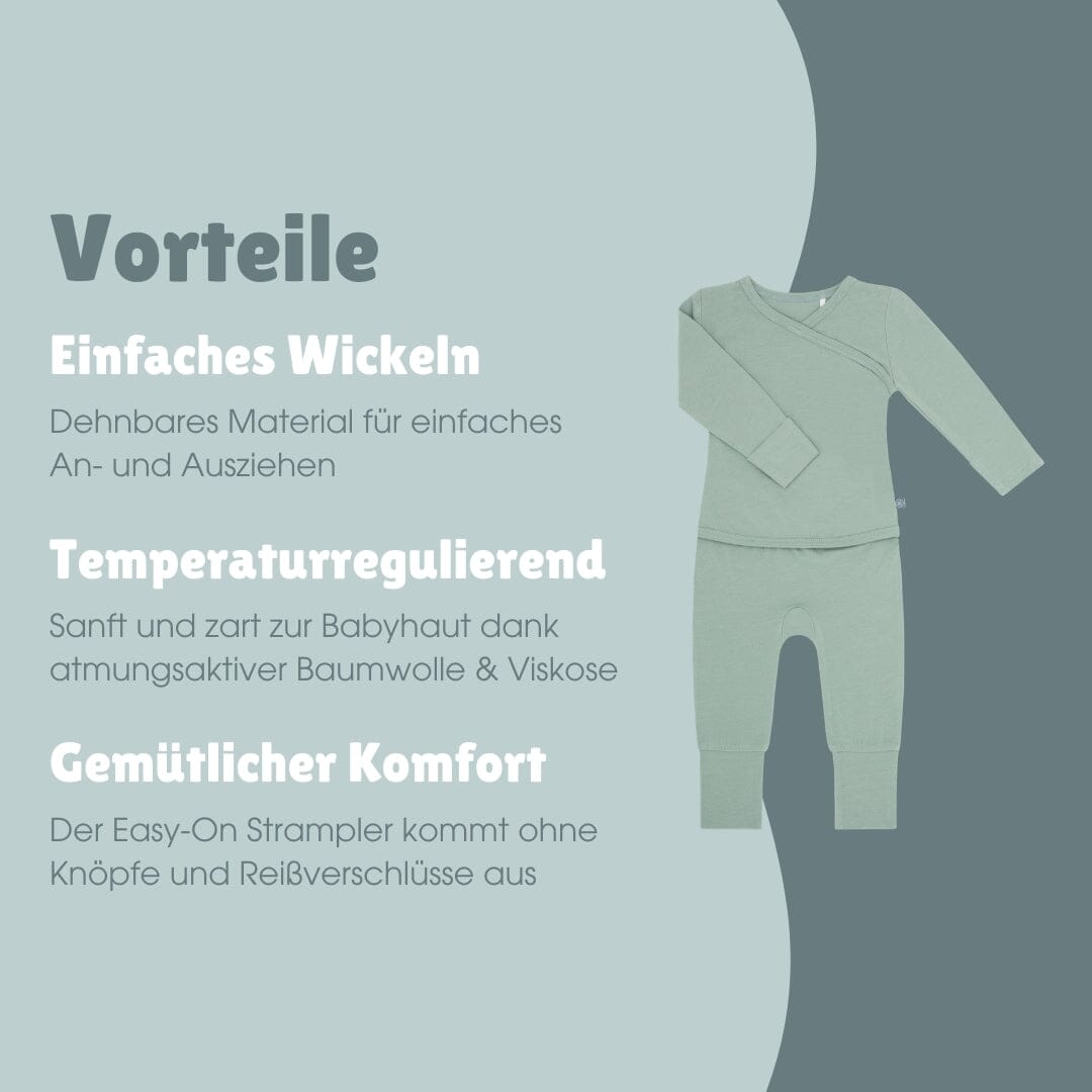 Langarm Easy-on Strampler | Essential Mint