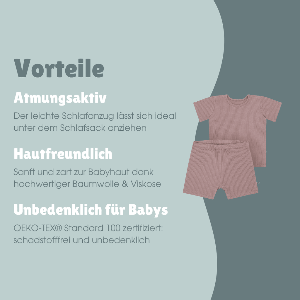 Schlafanzug kurz 2-teilig | Essential Berry