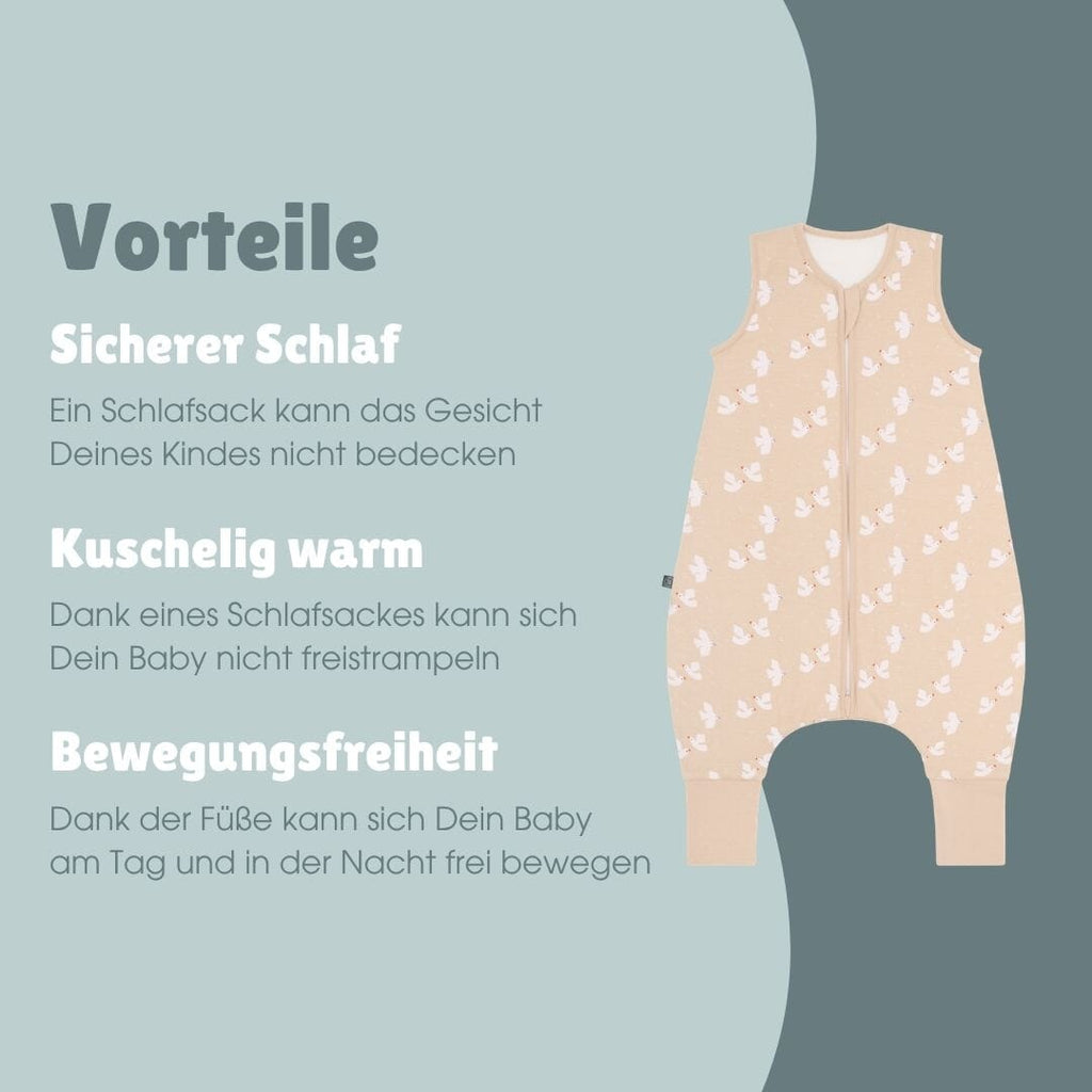 Schlafsack mit Füßen 2.5 TOG | Vogel