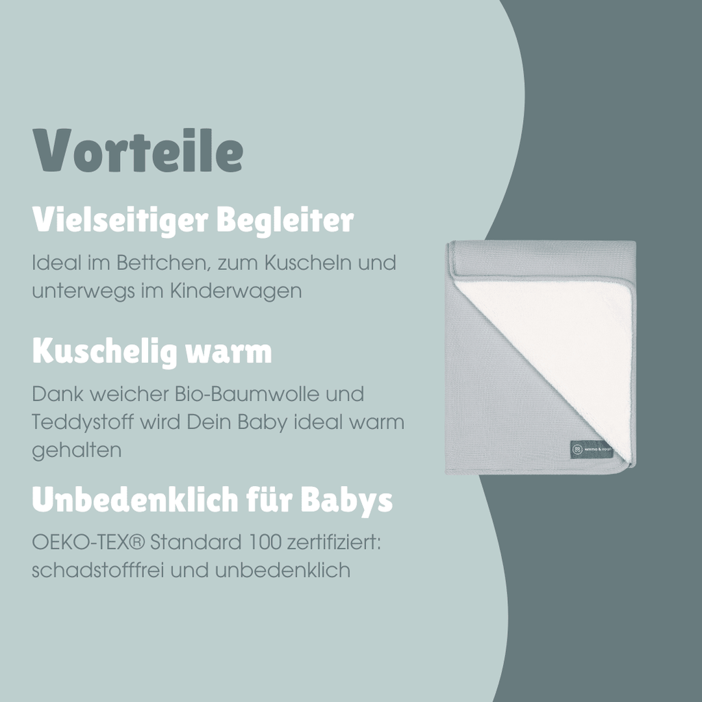 Kuscheldecke | Essential Grau