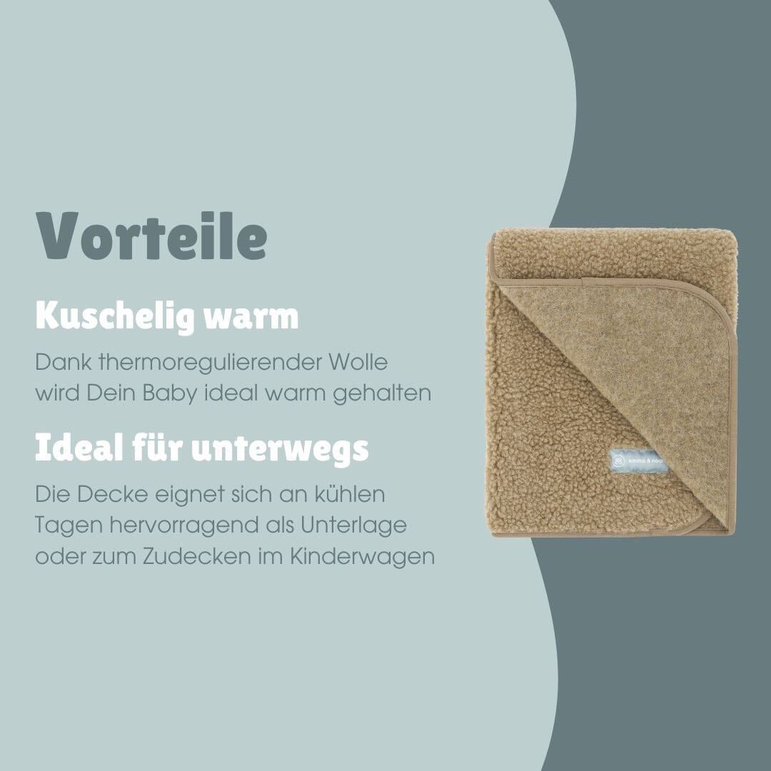 Babydecke aus Merinowolle | Essential Taupe