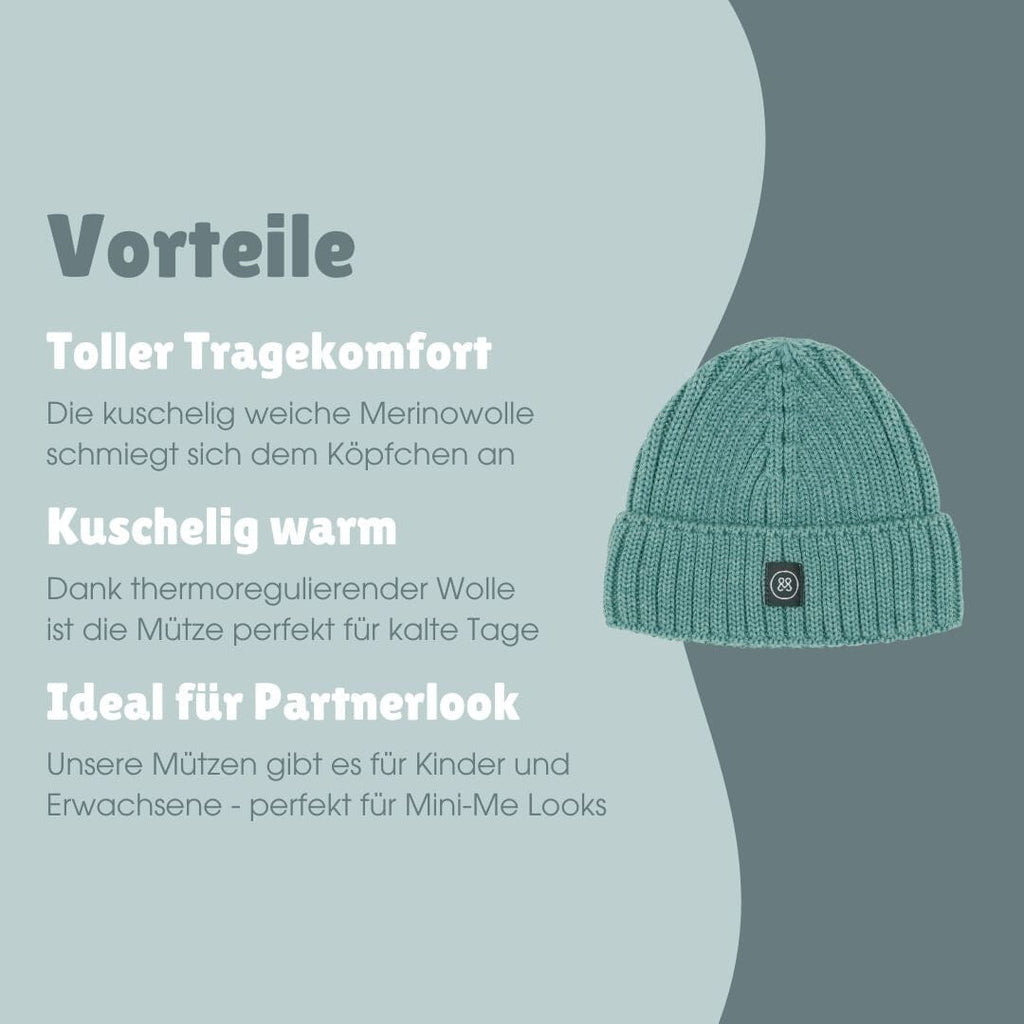 Babymütze aus Merinowolle | Essential Mint