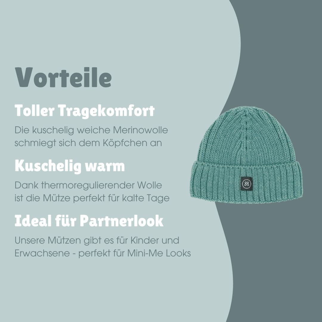 Babymütze aus Merinowolle | Essential Mint