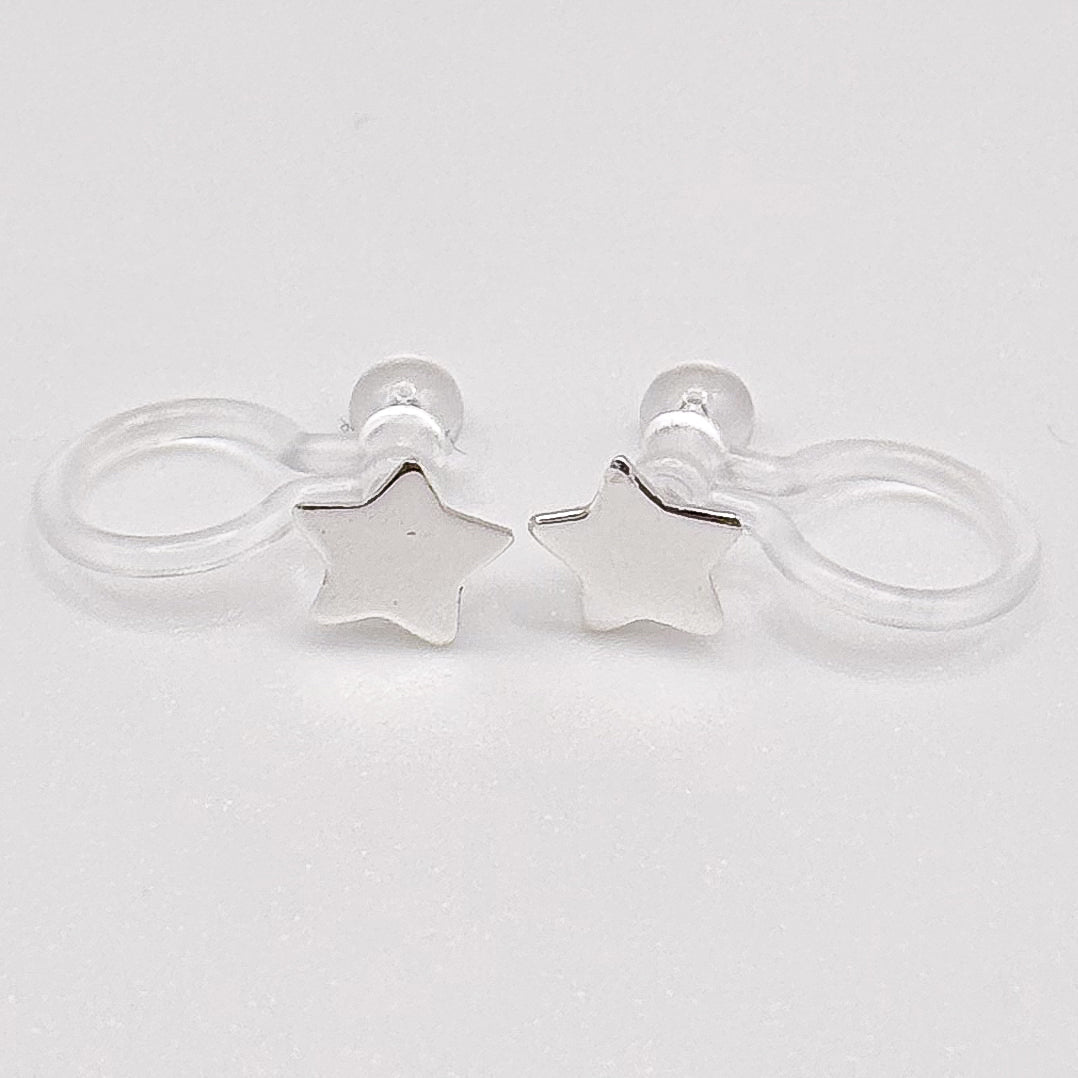 Ohrclips Stern silber