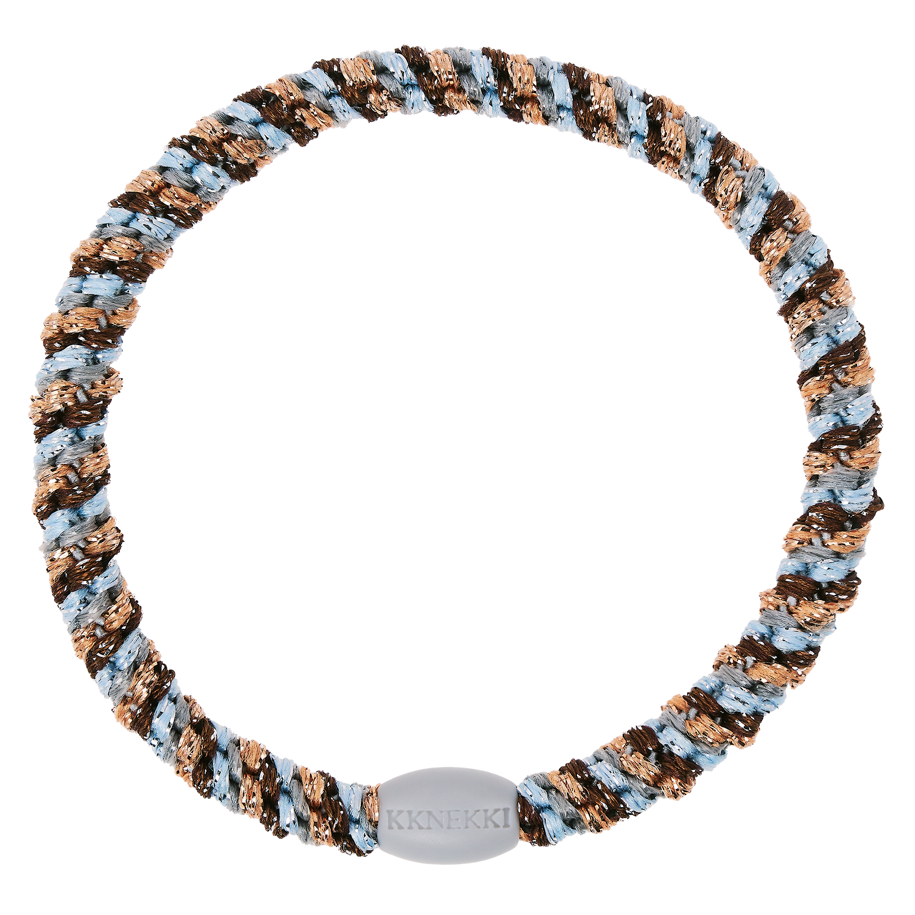 Haargummi Slim mix rosegold seablue