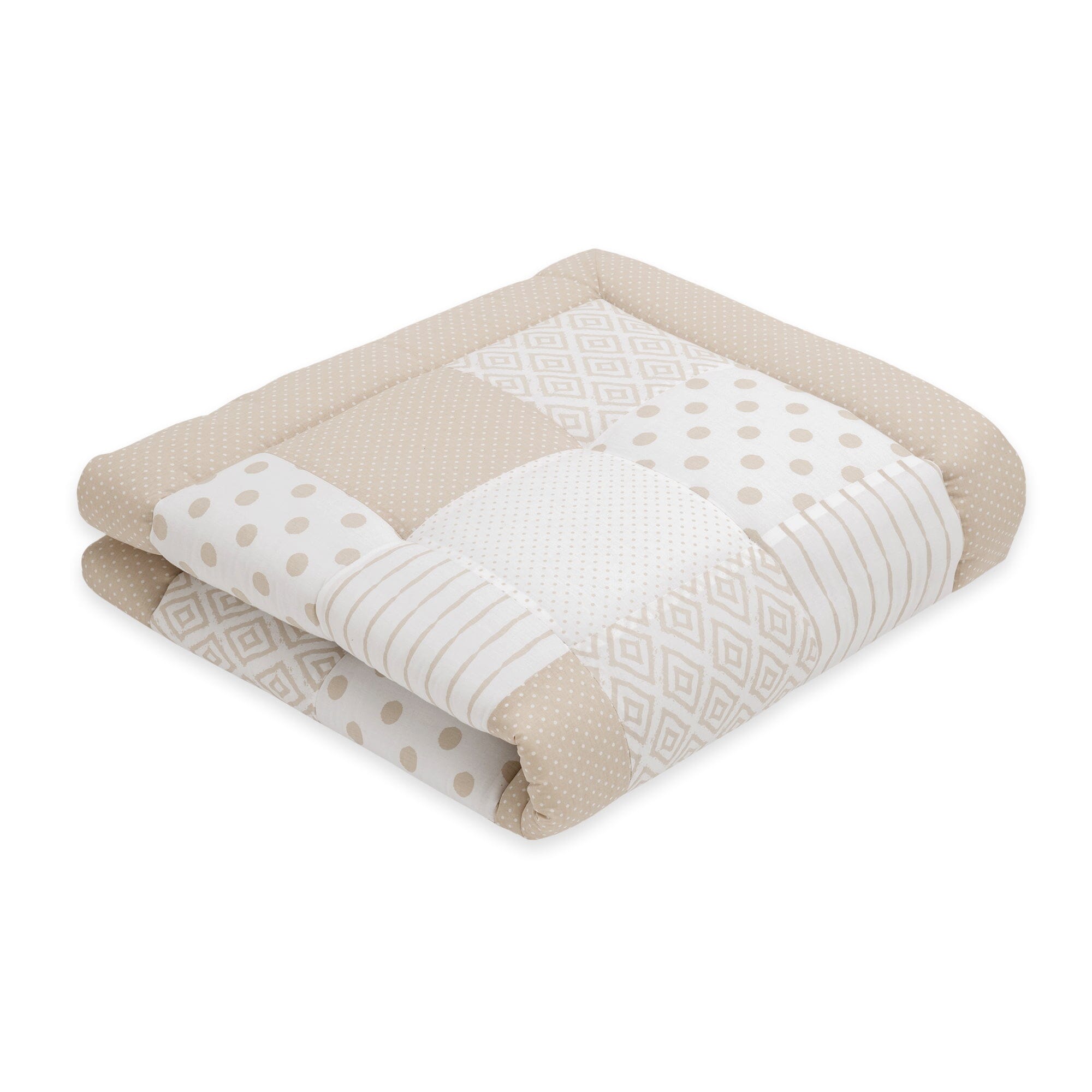 Patchwork Krabbeldecke | Essential Beige