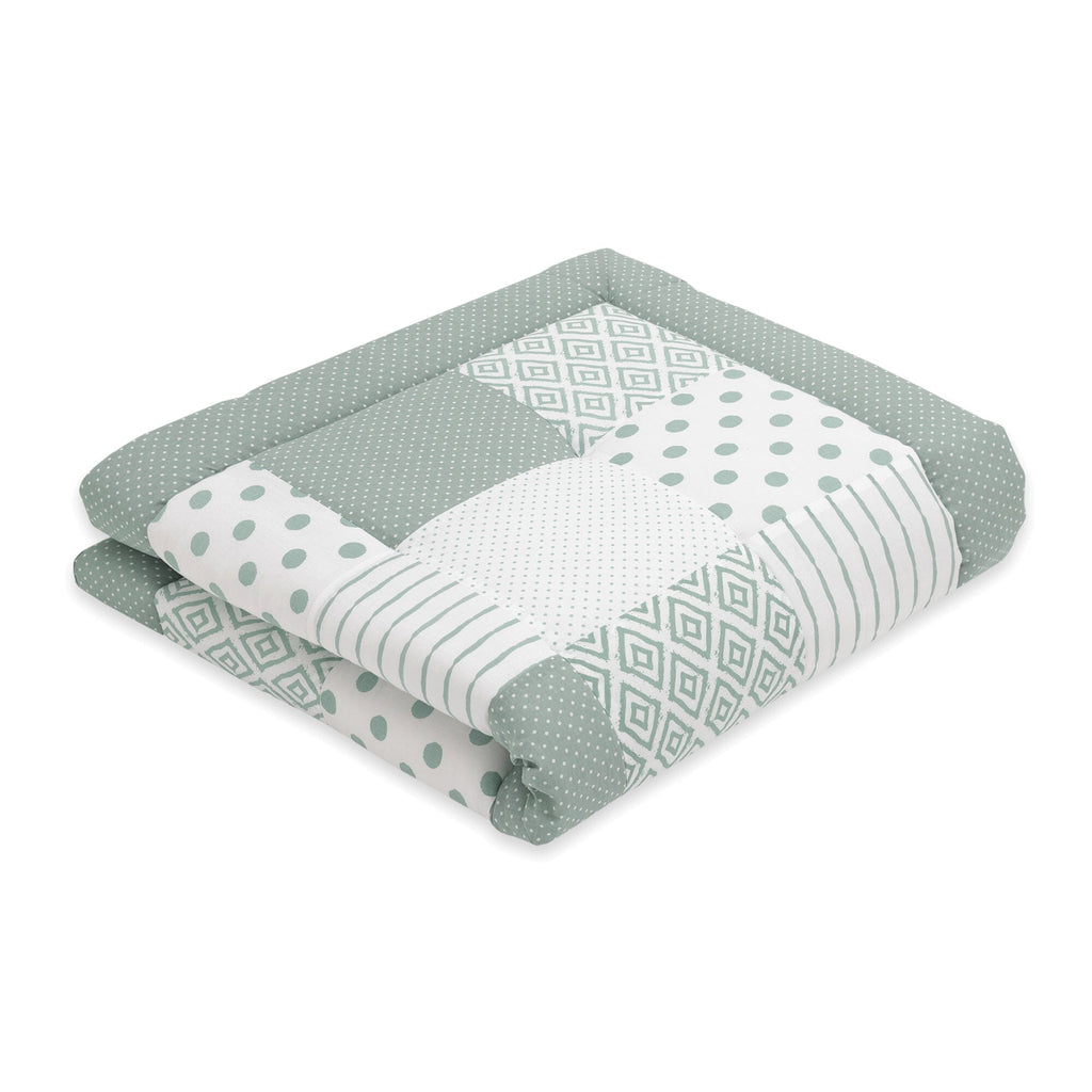 Patchwork Krabbeldecke | Essential Mint