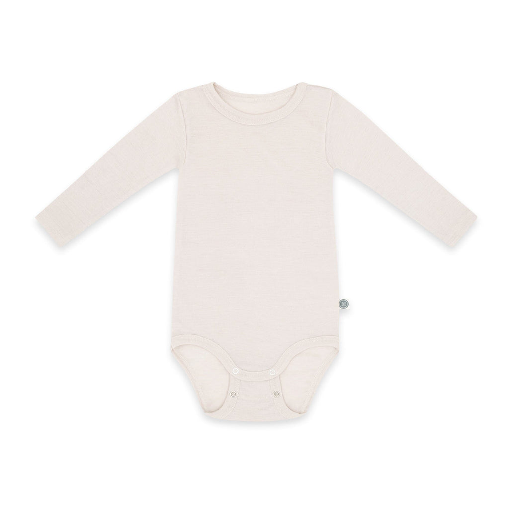 Merinowolle Langarm-Body | Essential Beige