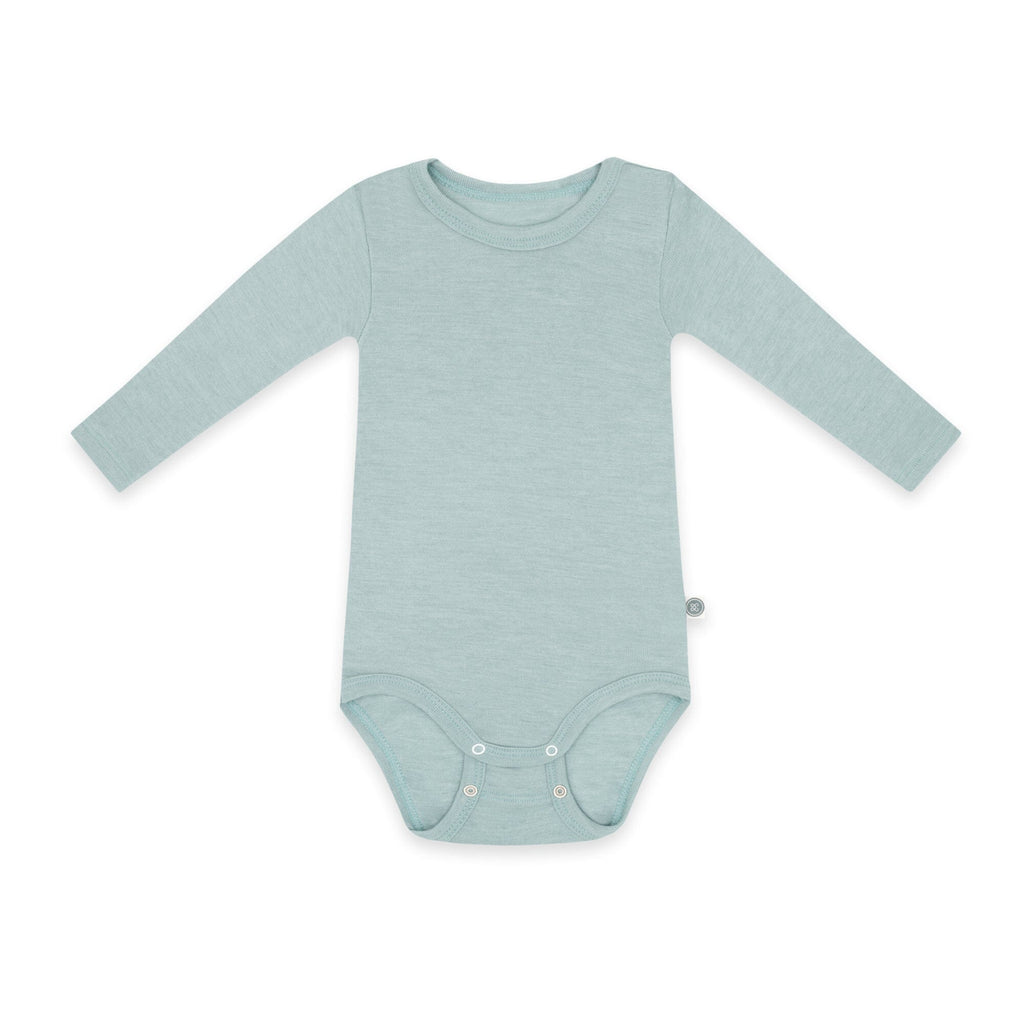 Wolle-Seide Langarm-Body | Essential Mint