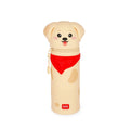 2-in-1-Federmäppchen aus Silikon Hund Golden