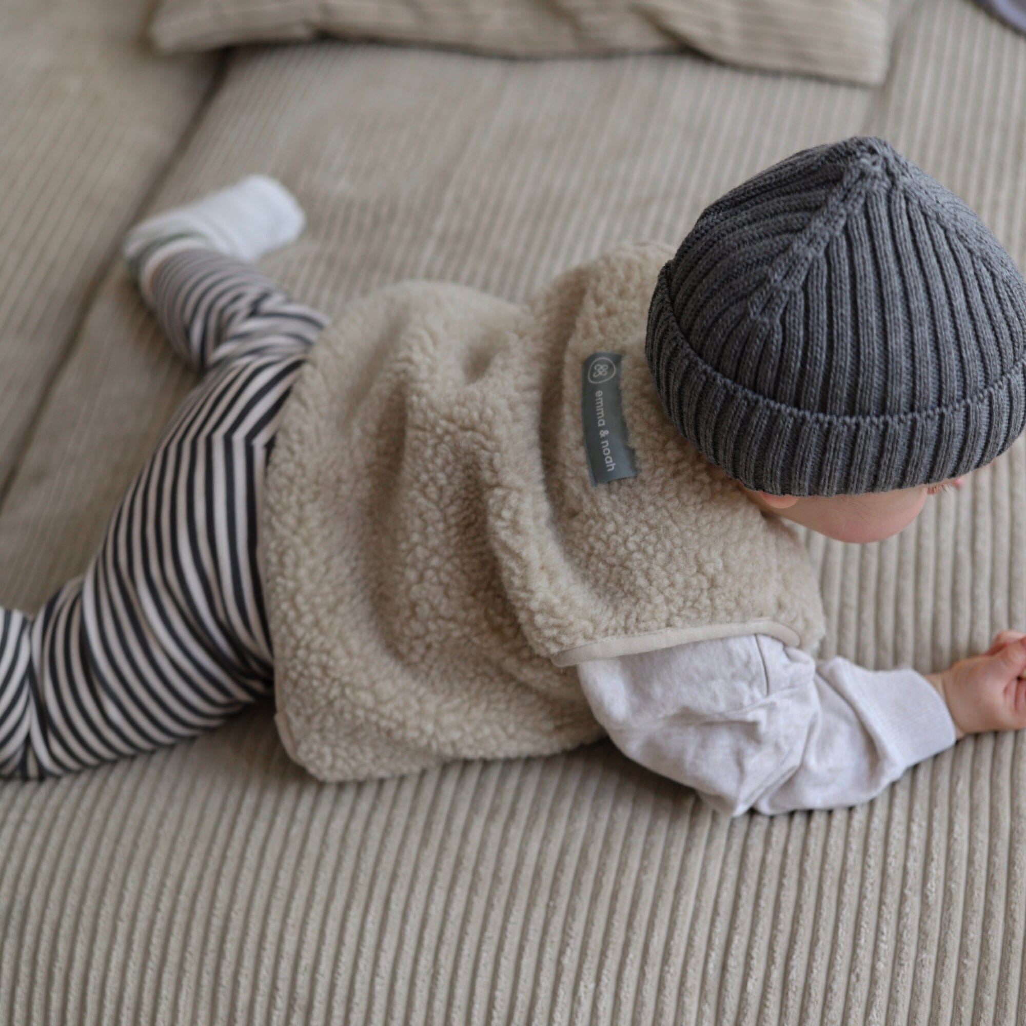 Babymütze aus Merinowolle | Essential Grau