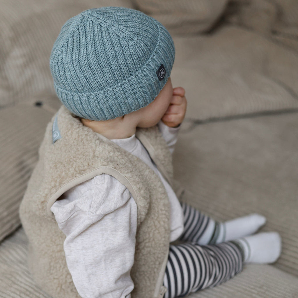 Babymütze aus Merinowolle | Essential Mint