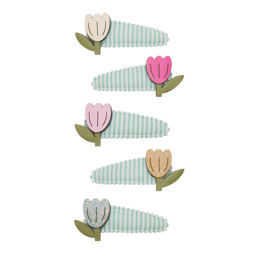 Tulpen Streifen Mini Haarspangen