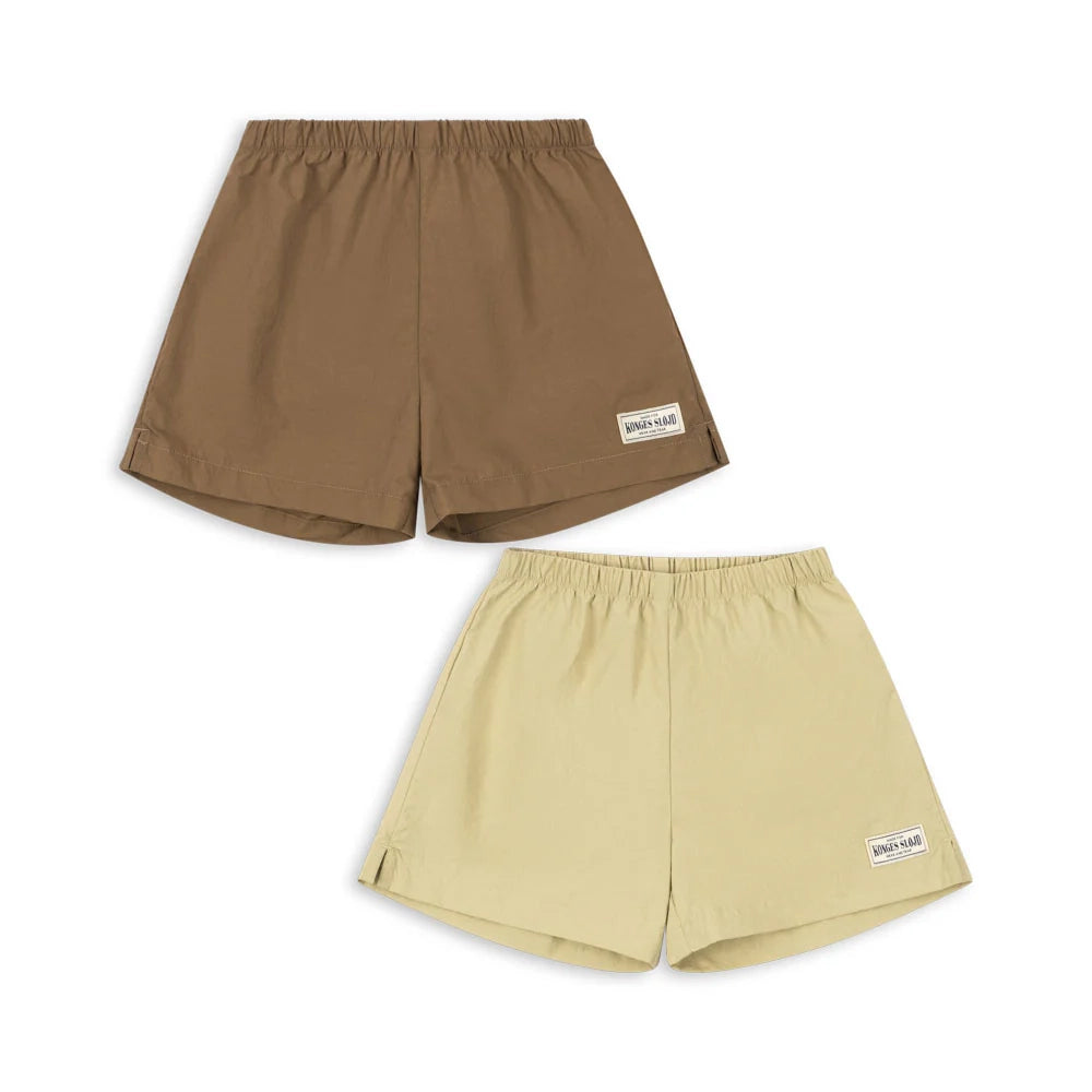 2er Pack Acty Shorts pale olive green/ermine