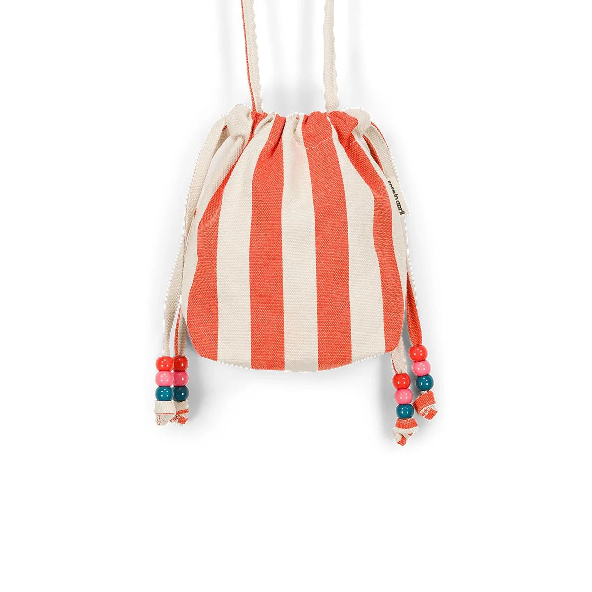 Mini Billie Umhängetasche "Stripes Greige / Tomato"