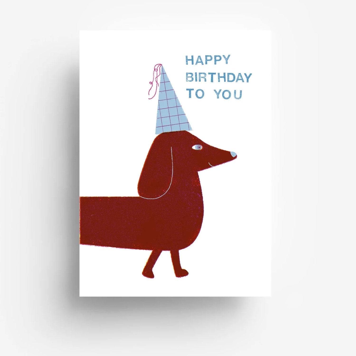 Postkarte "Happy Birthday Dackel"