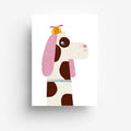 Postkarte "Punkte Hund"