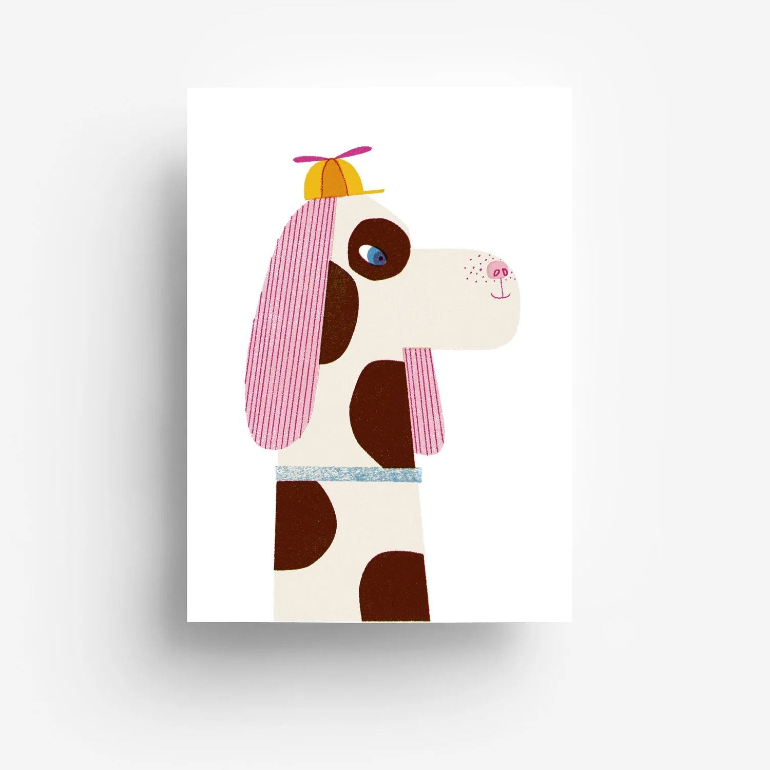 Postkarte "Punkte Hund"