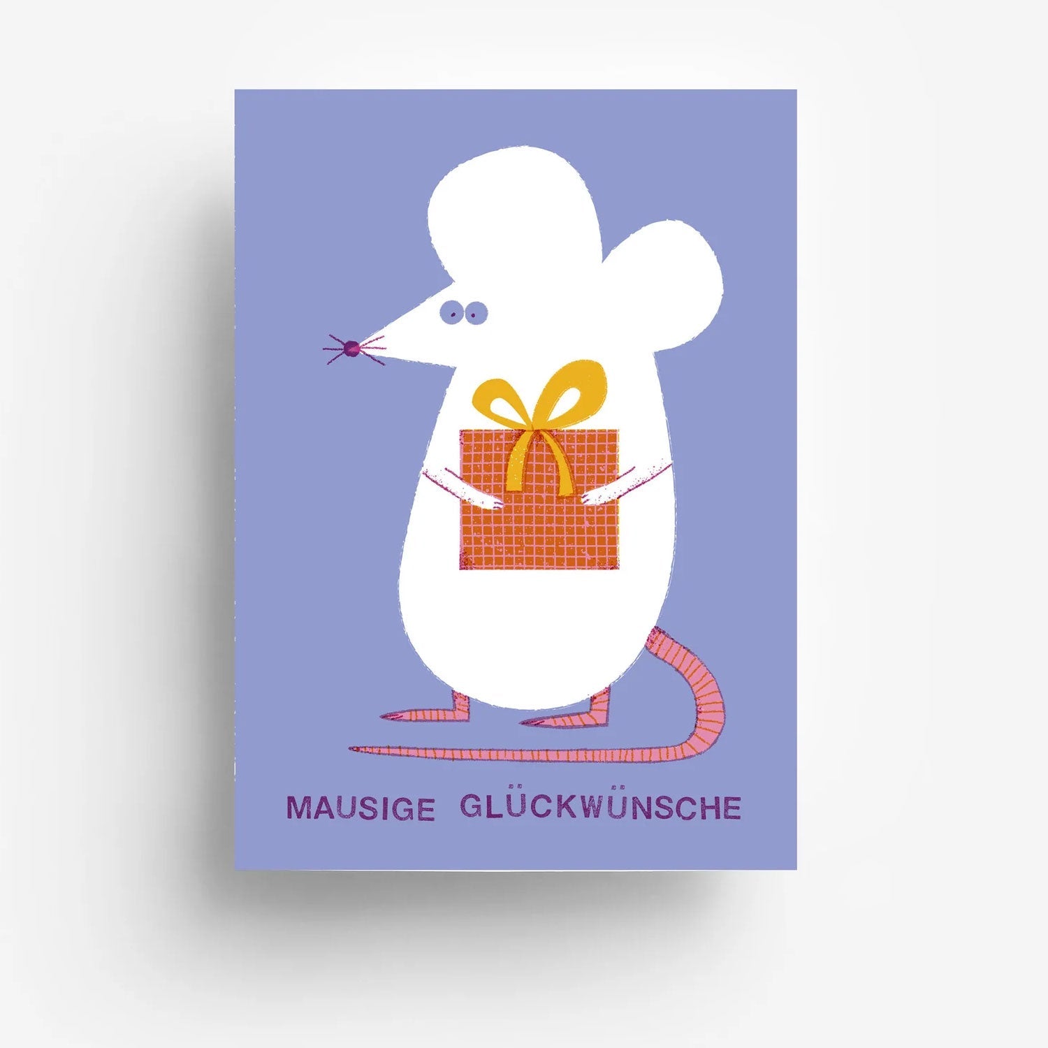 Postkarte "Mausige Glückwünsche"