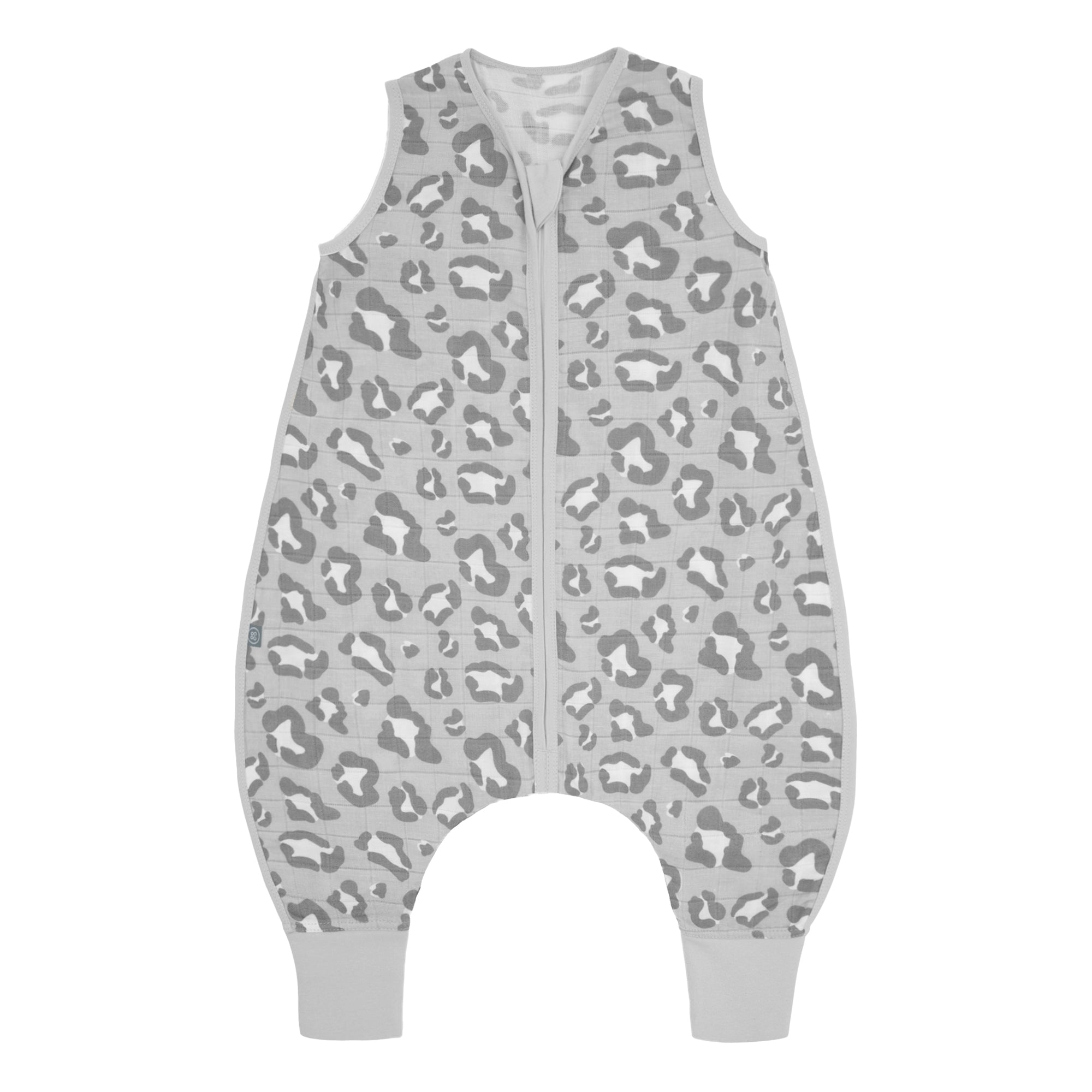 Musselin Schlafsack mit Füßen 0.5 TOG | Leo Grau