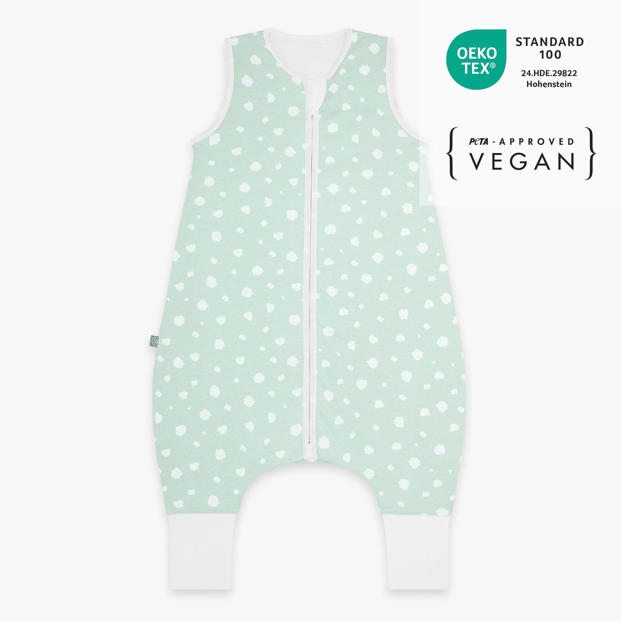 Schlafsack mit Füßen 2.5 TOG | Punkte Mint