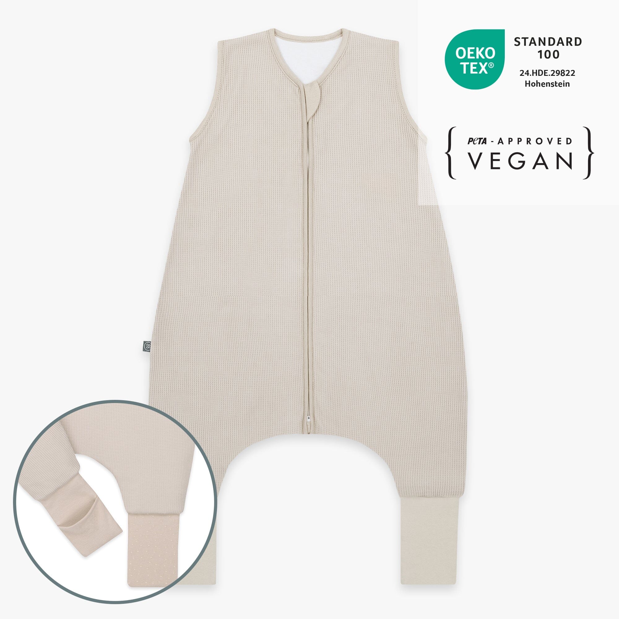 Schlafsack mit Umschlag-Fuß 2.5 TOG | Essential Beige