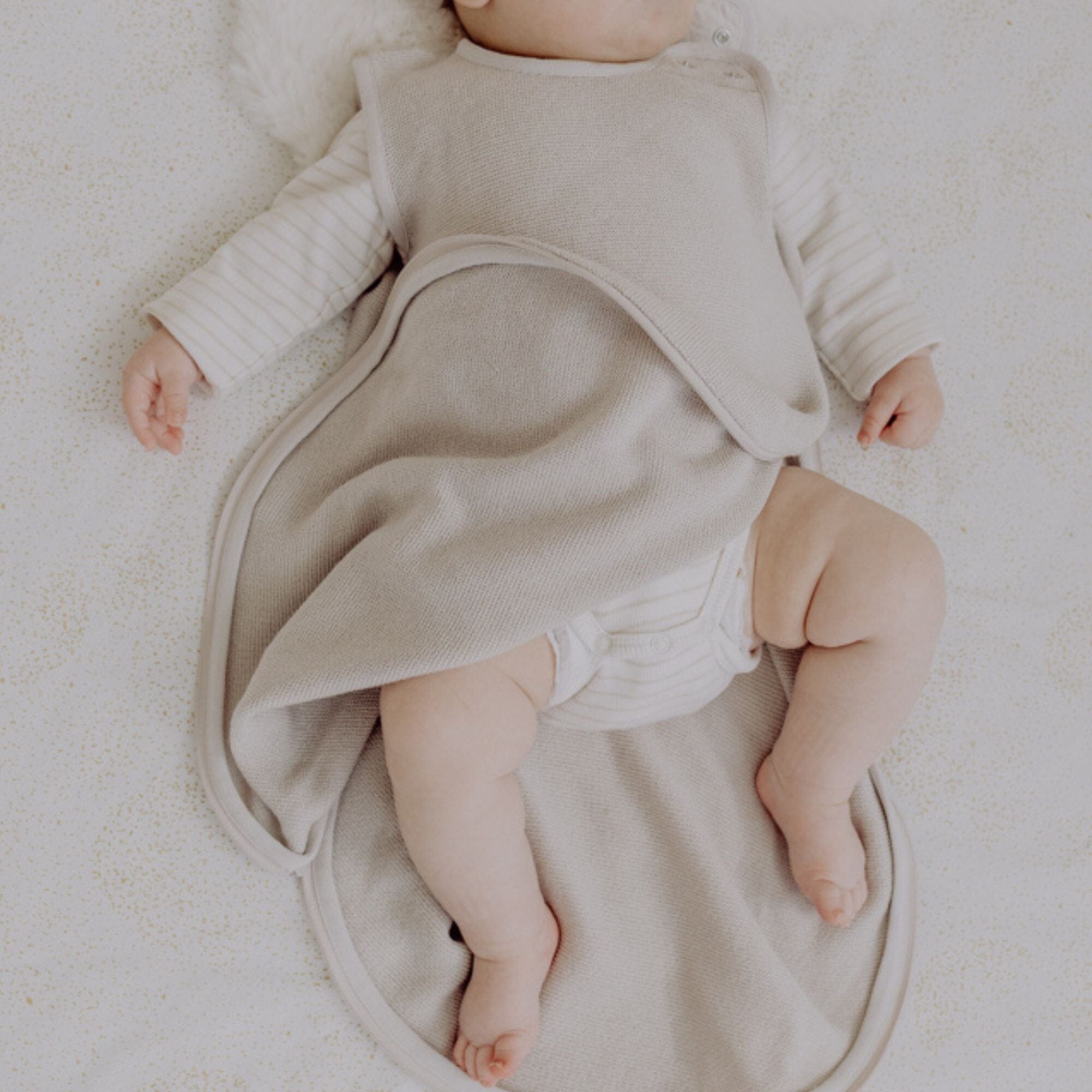 Wolle-Seide Schlafsack 0.5 TOG | Essential Beige