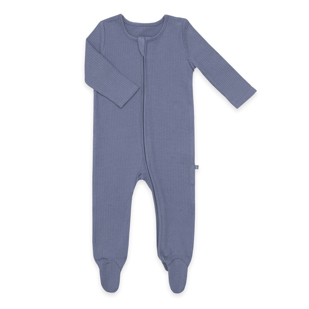 Schlafanzug mit Füßen | Essential Blau