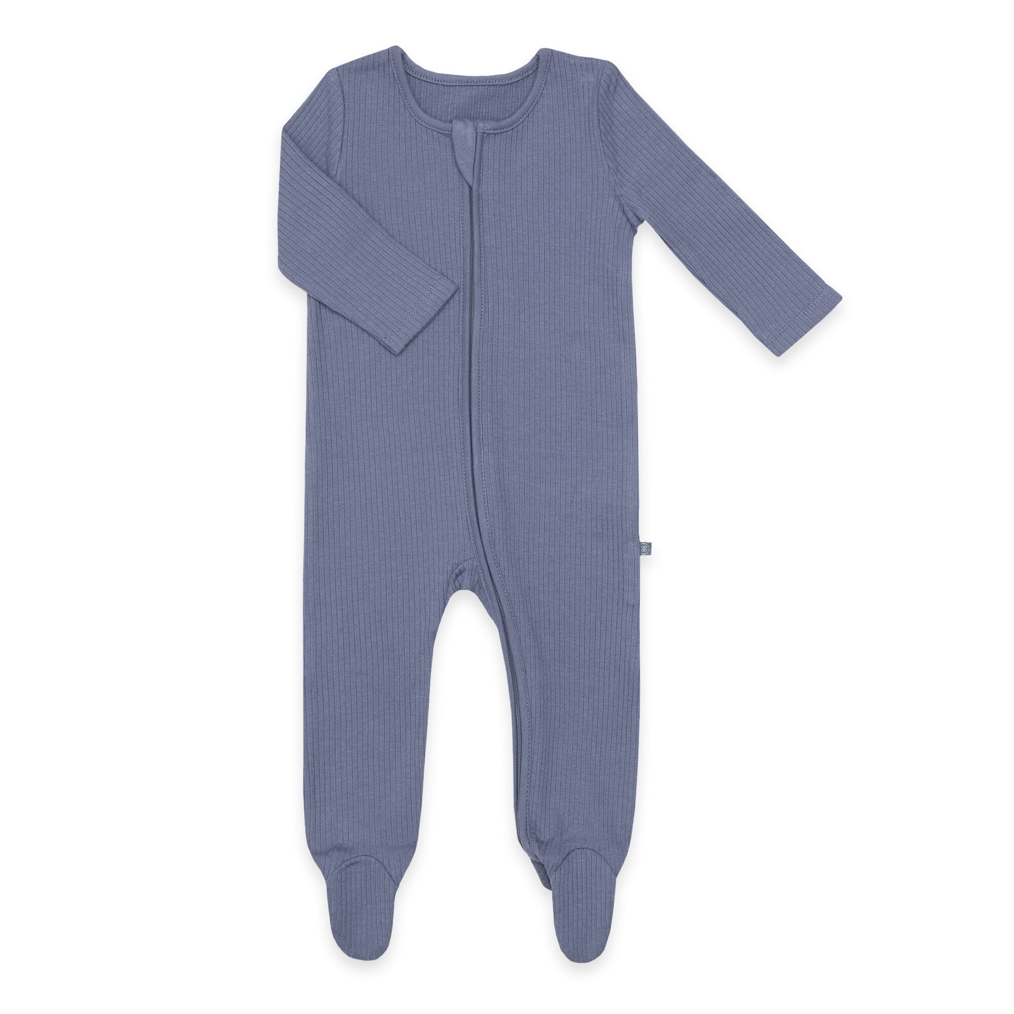 Schlafanzug mit Füßen | Essential Blau