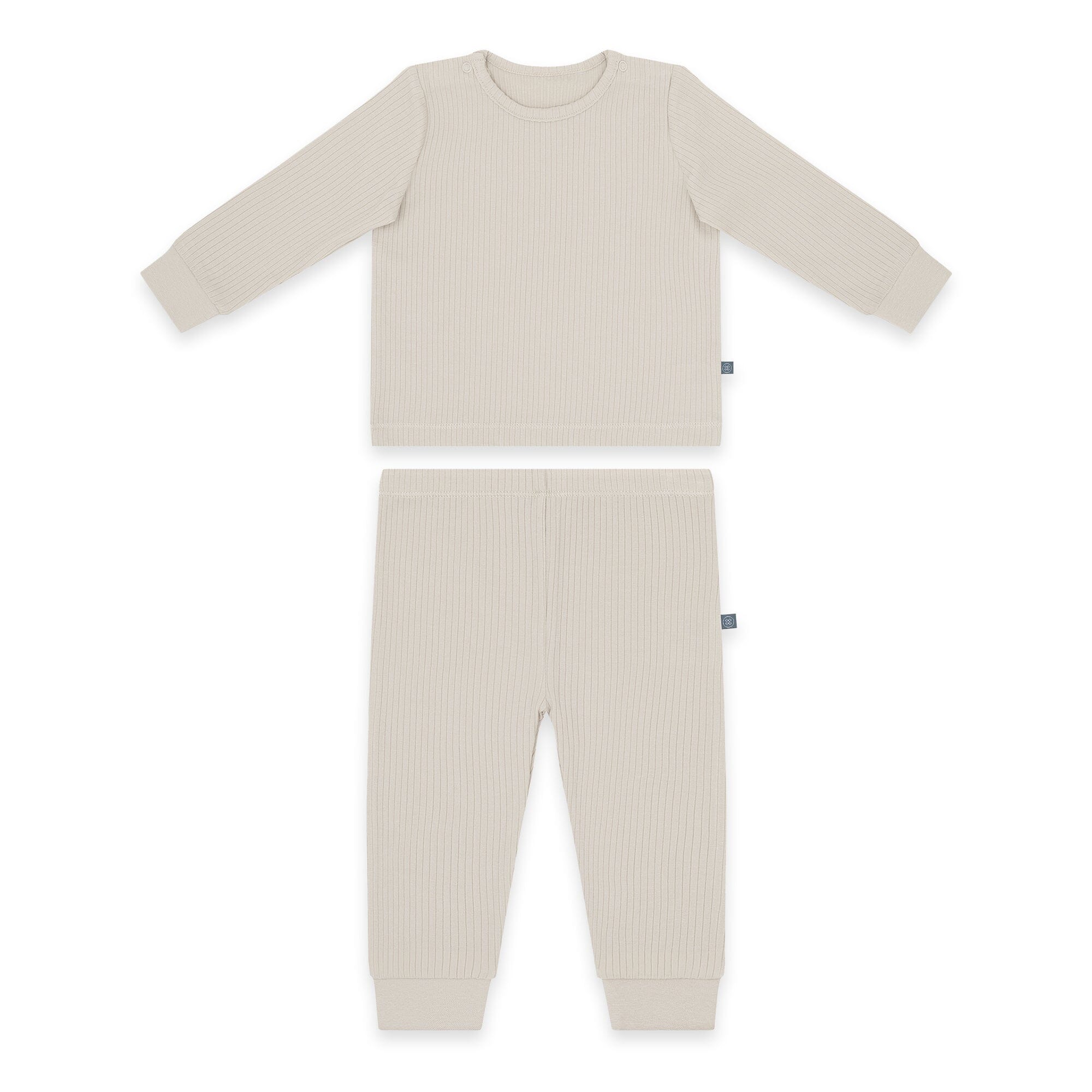 Schlafanzug lang 2-teilig | Essential Beige