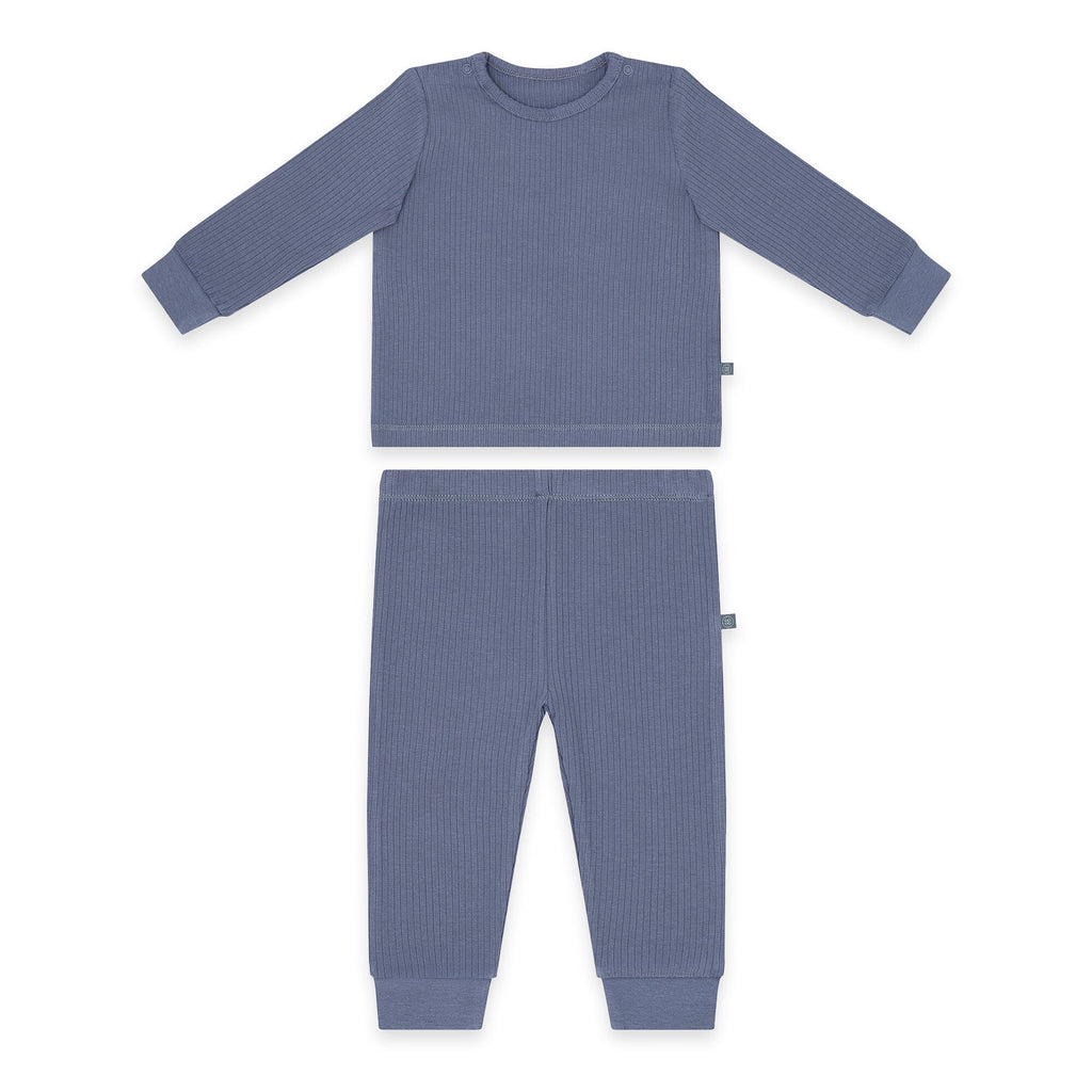 Schlafanzug lang 2-teilig | Essential Blau