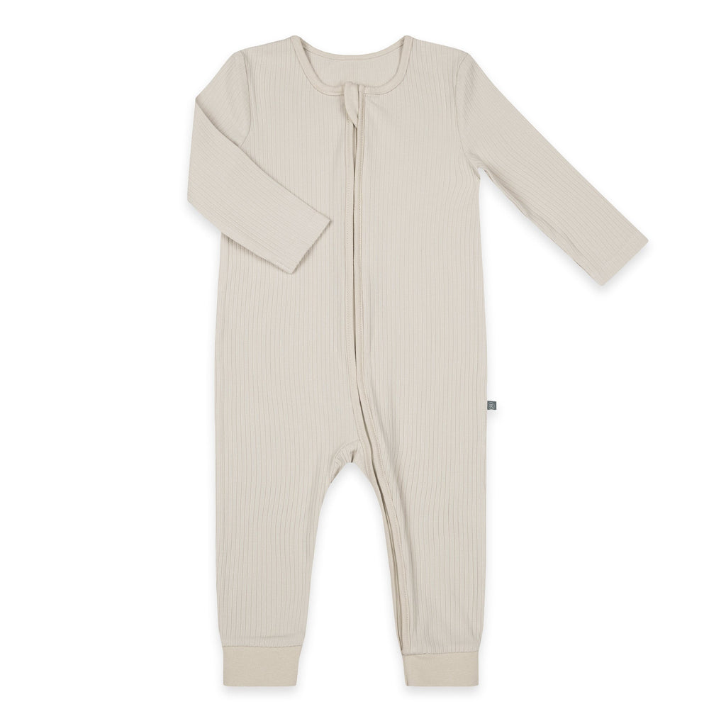 Schlafanzug mit Bündchen | Essential Beige