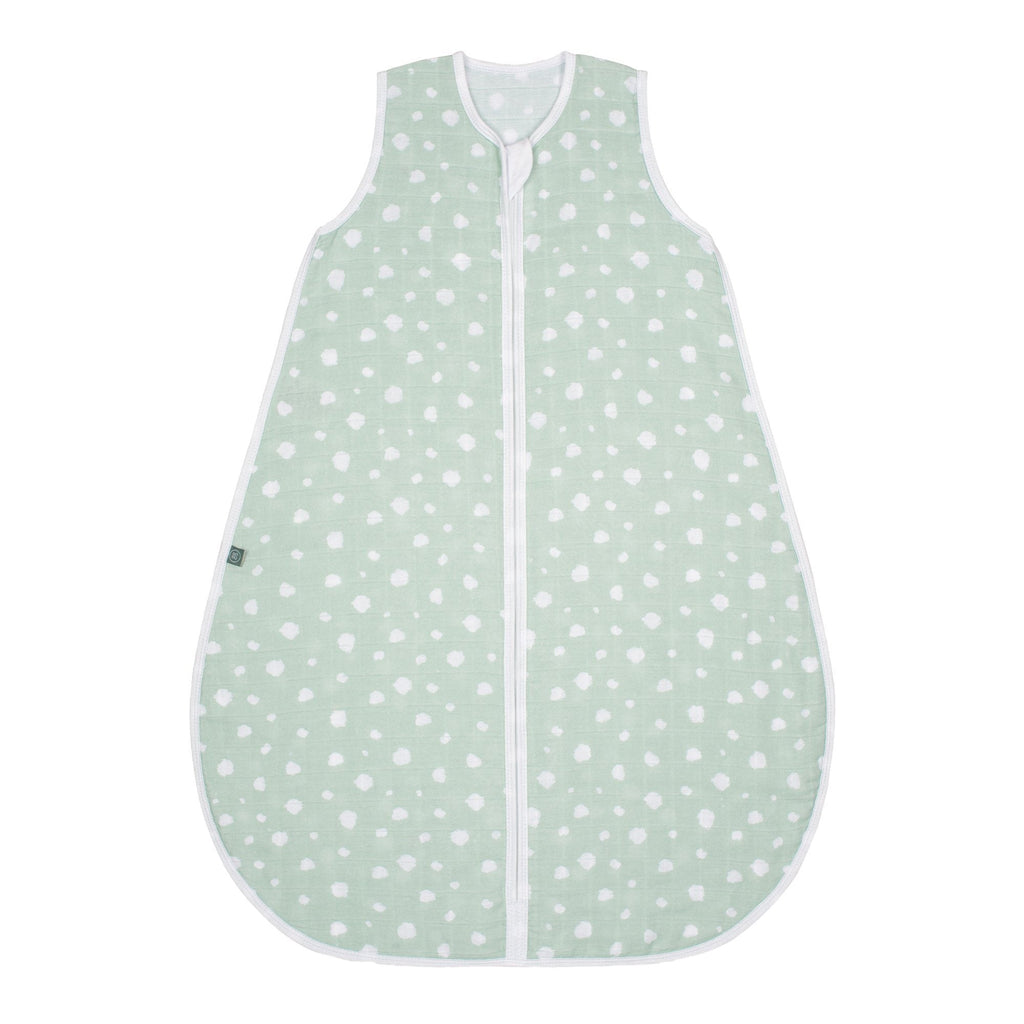 Musselin Schlafsack 0.5 TOG | Punkte Mint