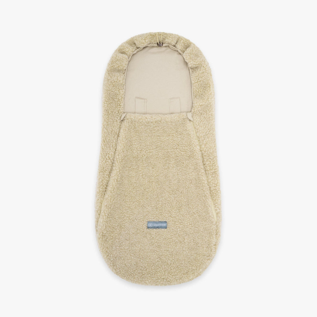 Fußsack aus Merinowolle | Essential Beige