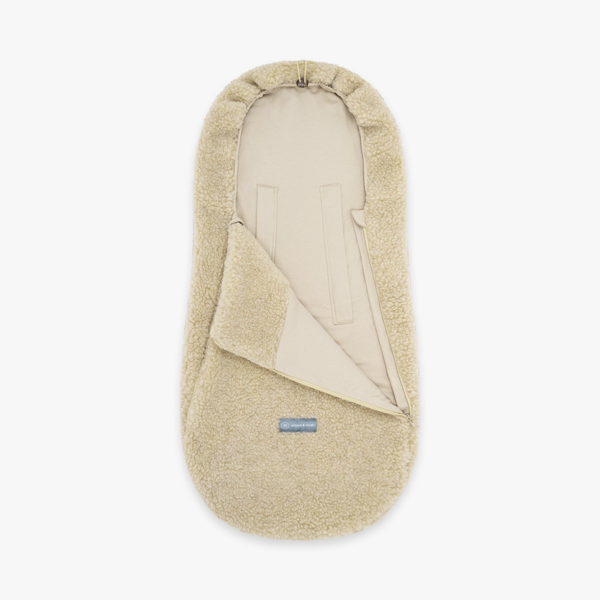 Fußsack aus Merinowolle | Essential Beige