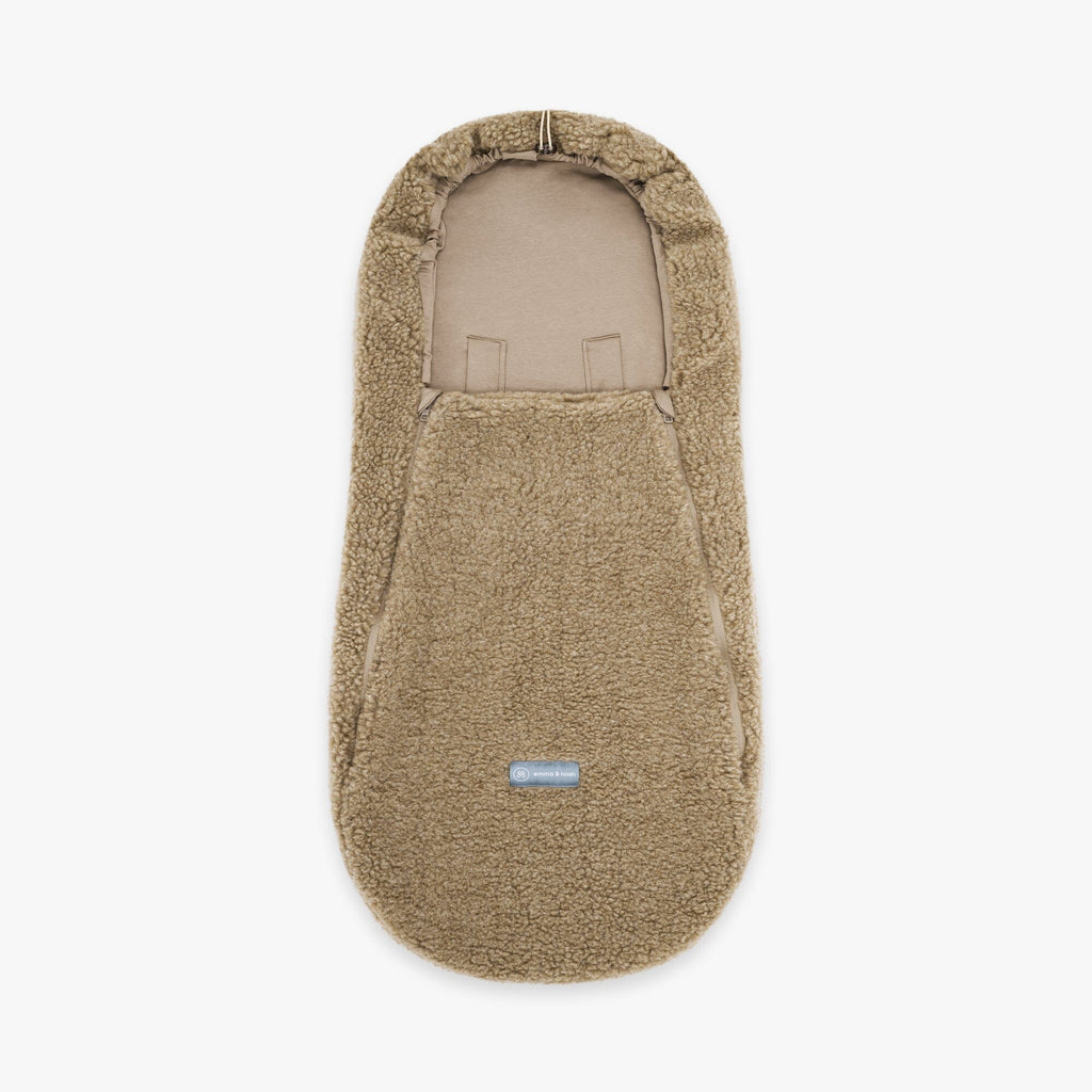 Fußsack aus Merinowolle | Essential Taupe
