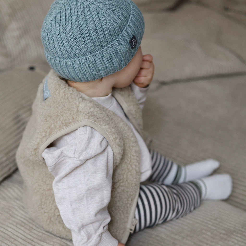 Merinowolle Weste für Babys | Essential Beige